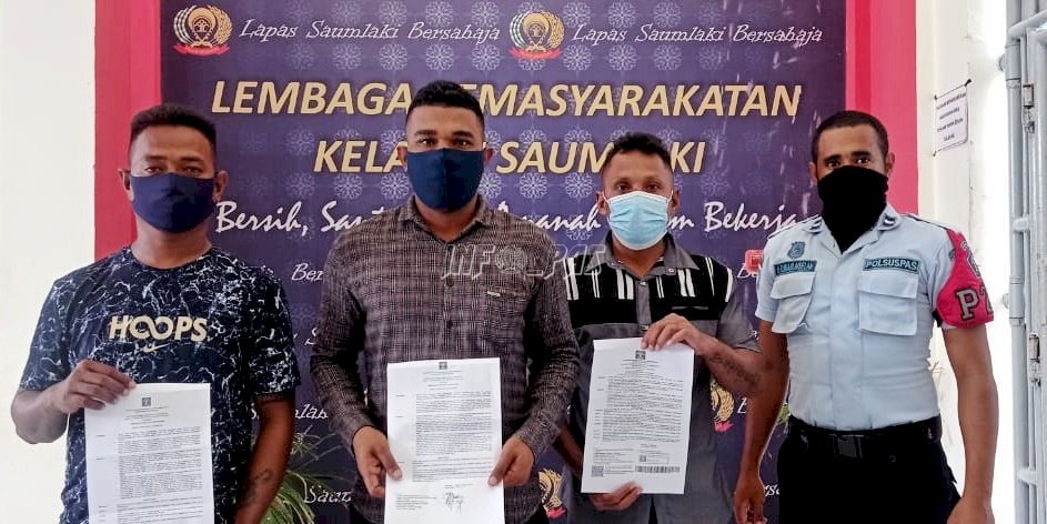 Dapat PB & Asimilasi di Rumah, 3 WBP Bebas dari Lapas Saumlaki