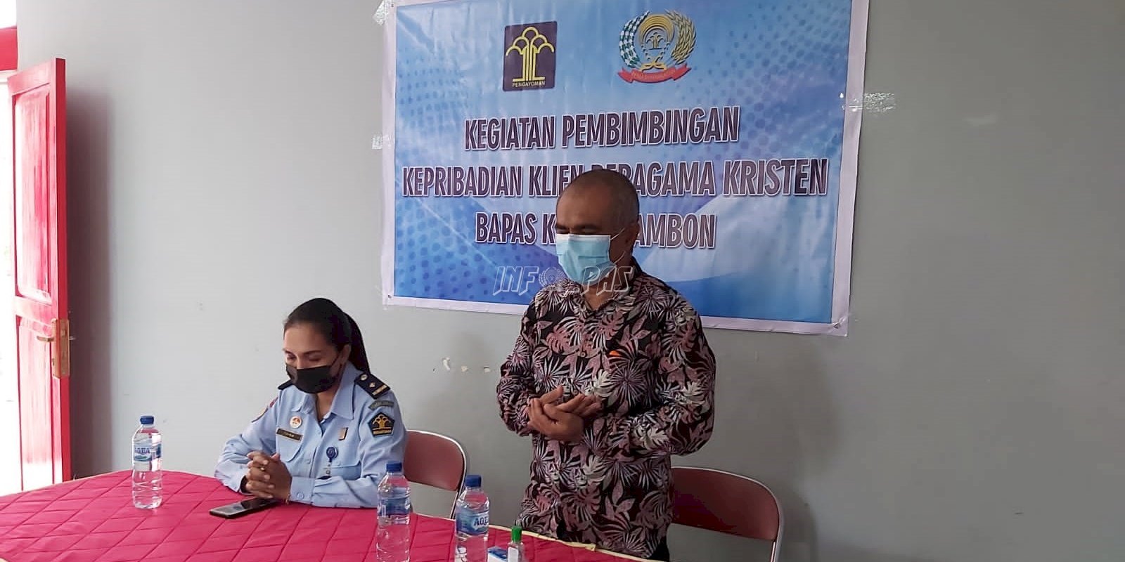 Kumpulkan Klien Nasrani, Bapas Ambon Laksanakan Bimbingan Kerohanian