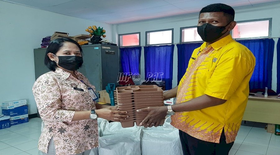 Lapas Ambon Terima Peralatan Makan & Minum WBP dari Ditjenpas