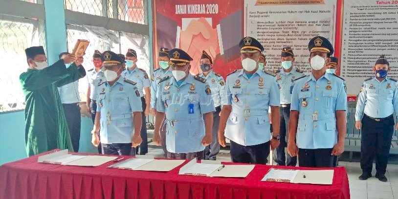 4 Pejabat Pengawas Lapas Muara Teweh Diamanahi Tugas Baru