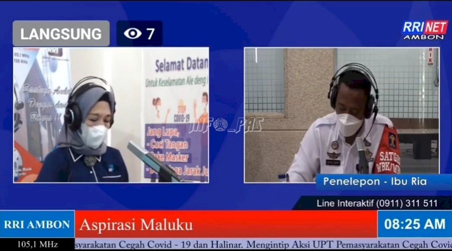 Live di RRI Ambon, Plt. Kadivpas Maluku Paparkan Upaya Pencegahan COVID-19 & Halinar