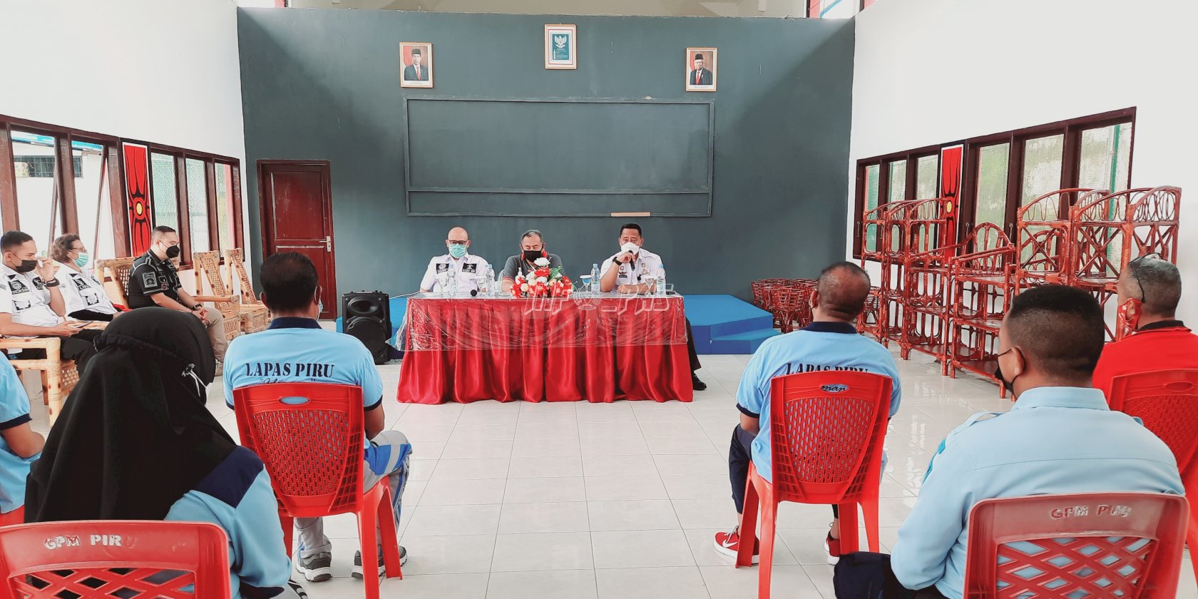 Tatap Muka dengan Jajaran Lapas Piru, Ini Pesan Pimti Kanwil Maluku