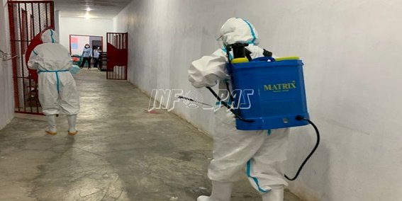 Cegah COVID-19, LPP Ambon Giatkan Penyemprotan Disinfektan