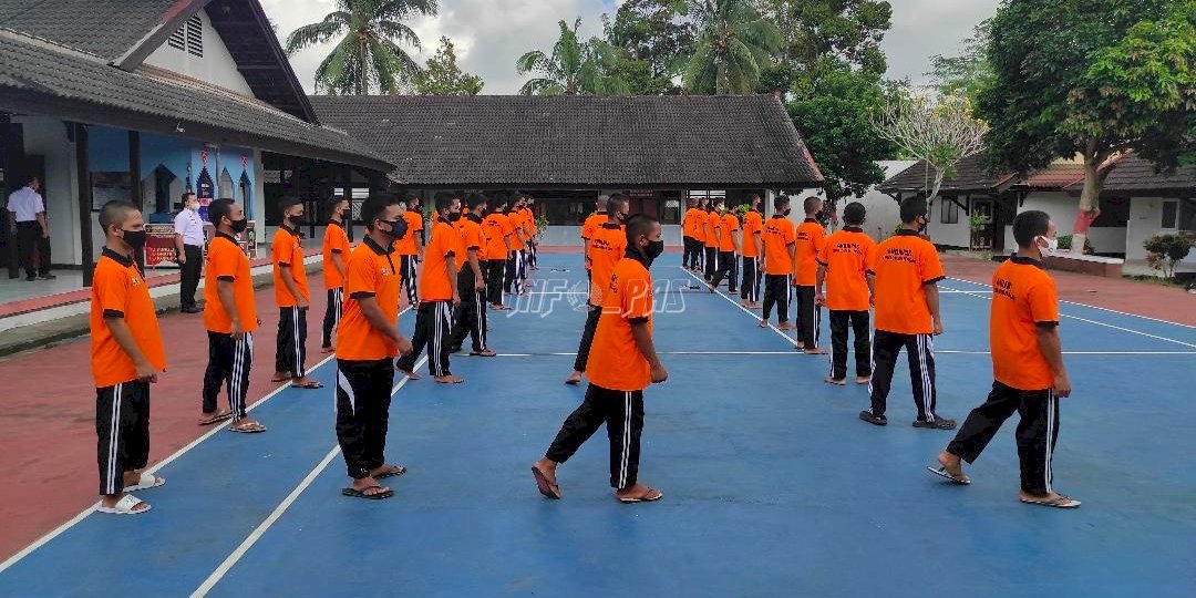 Pelatihan Baris-Berbaris Tingkatkan Kedisiplinan Anak LPKA Lombok Tengah