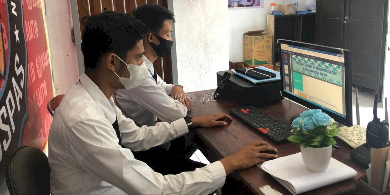 Dua CPNS Lapas Banda Naira Ikuti Kegiatan e-Learning