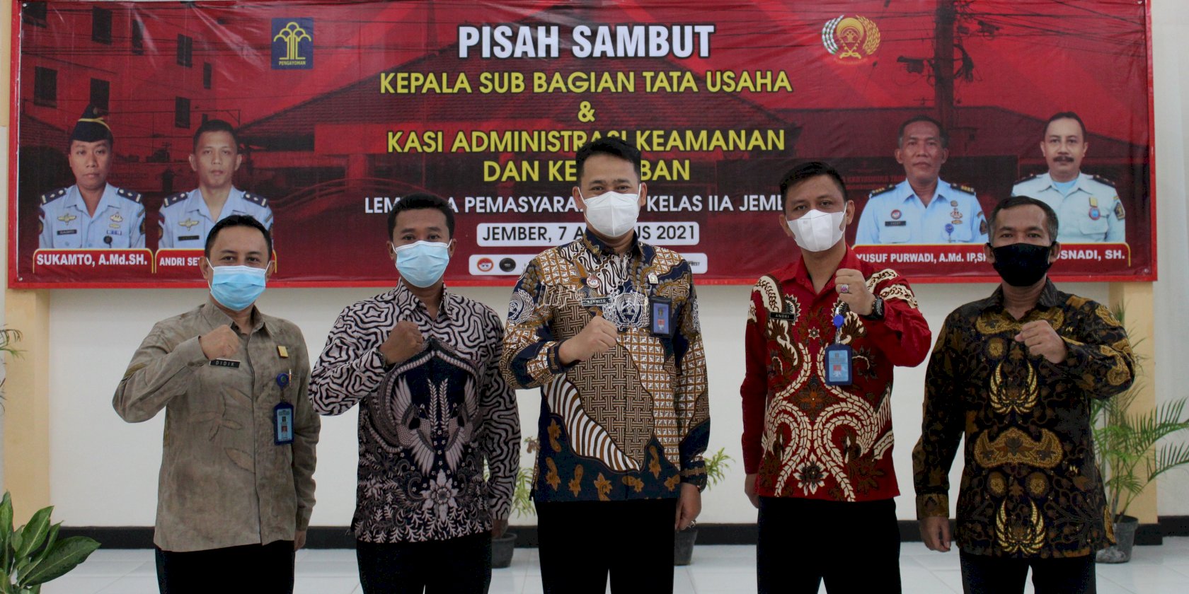 Alih Tugas, Lapas Jember Lepas Sambut 4 Pejabat Struktural