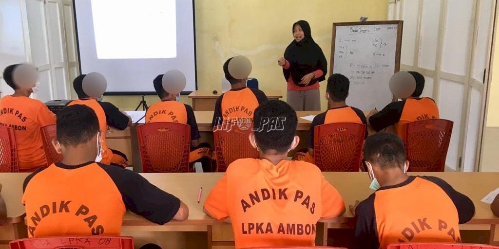 Anak LPKA Ambon Asah Kemampuan Dasar Berbahasa Inggris.