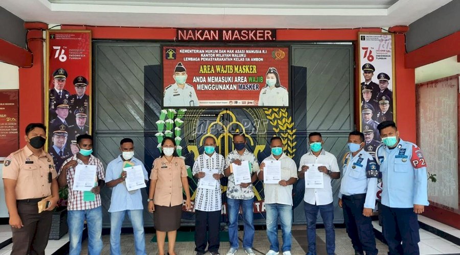 WBP Seumur Hidup Lapas Ambon Akhirnya Hirup Udara Bebas
