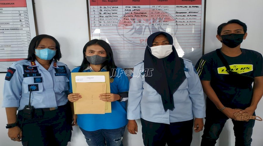 WBP Bebas Asimilasi, Ini Pesan Kalapas Perempuan Ambon