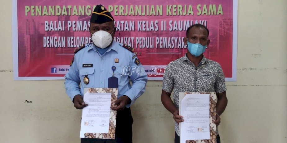 Bapas Saumlaki-CV. Meubel Sinar Pelangi Sepakati PKS Pelatihan Kemandirian Klien