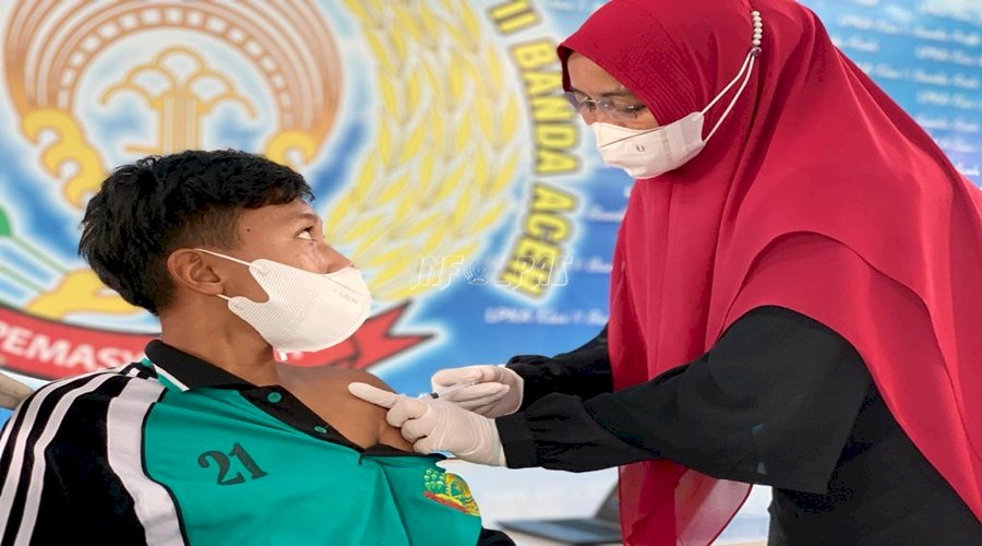 Petugas & Anak LPKA Banda Aceh Lengkapi Vaksinasi Dosis II