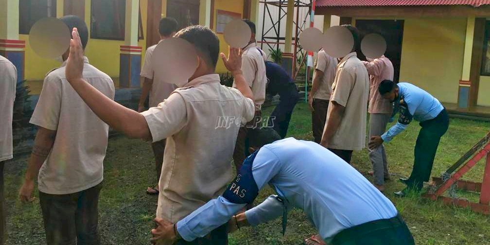 Cegah Gangguan Kamtib, Satops Patnal LPKA Ambon Geledah Anak dan Wisma Hunian