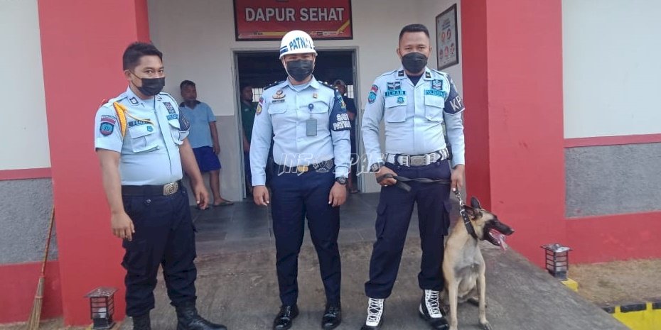 Kontrol Satops Patnal LPN Pamekasan Libatkan Anjing K-9