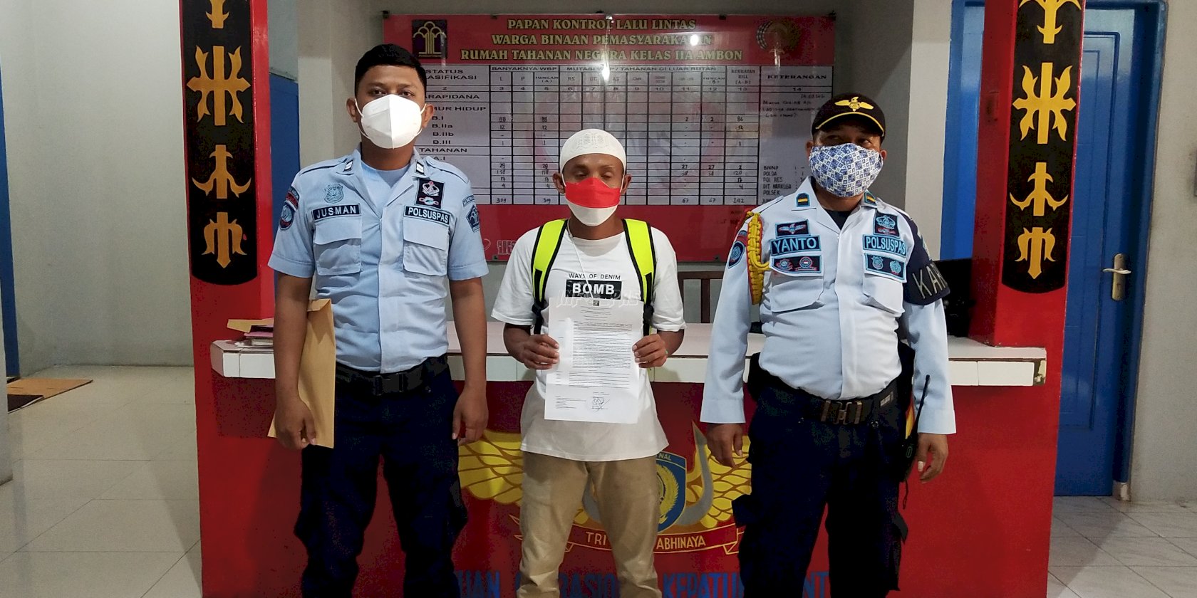 Jalani Asimilasi, 1 WBP Rutan Ambon Dirumahkan