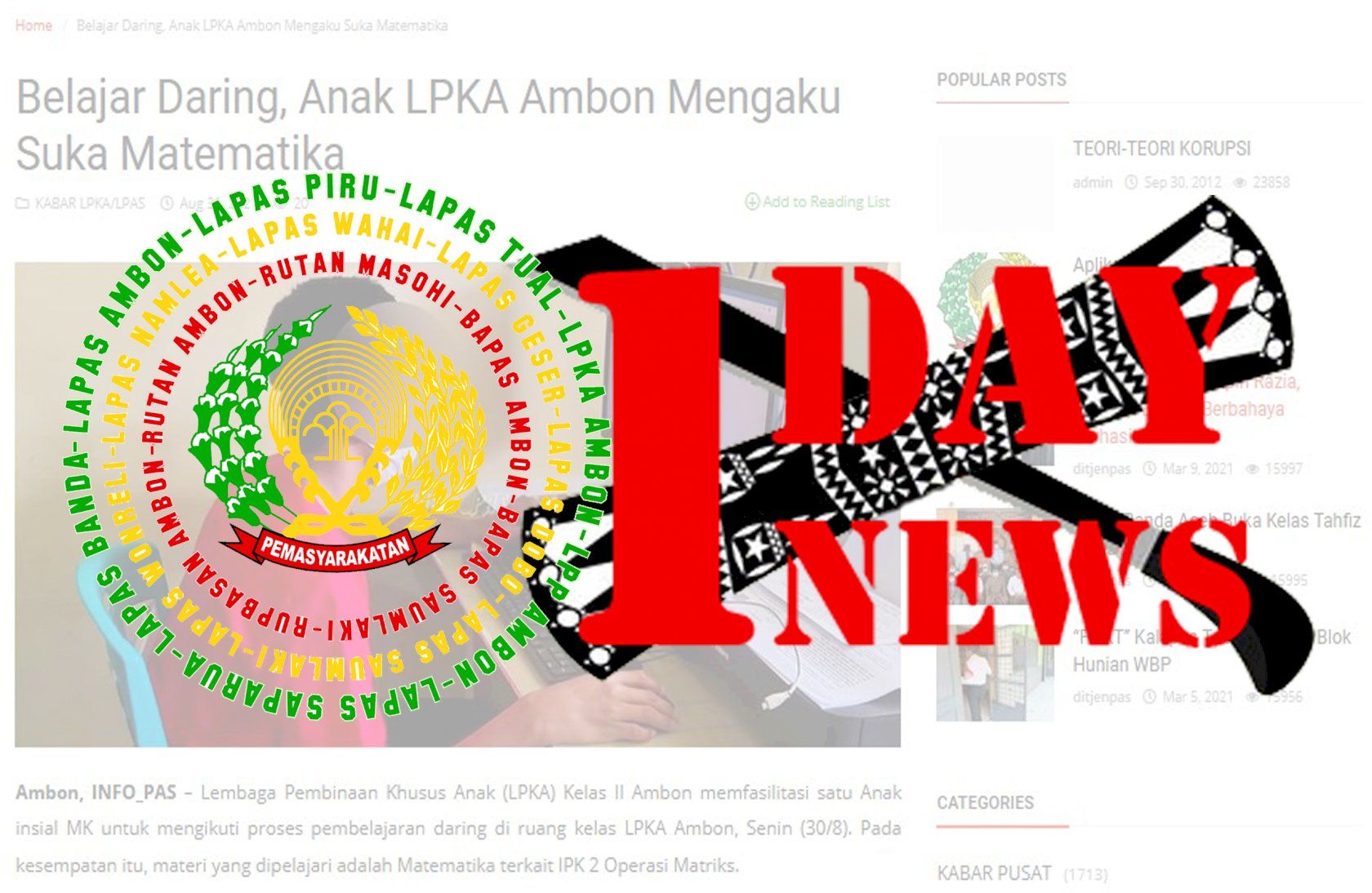 Pemberitaan PAS Maluku Meningkat Sejak Penerapan One Day One News