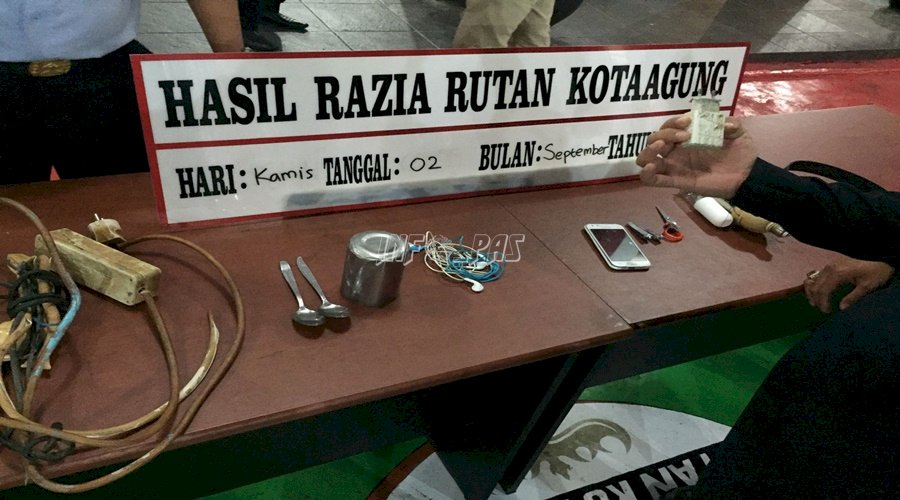 Rutan Kota Agung Gelar Razia Insidentil Kamar Hunian WBP