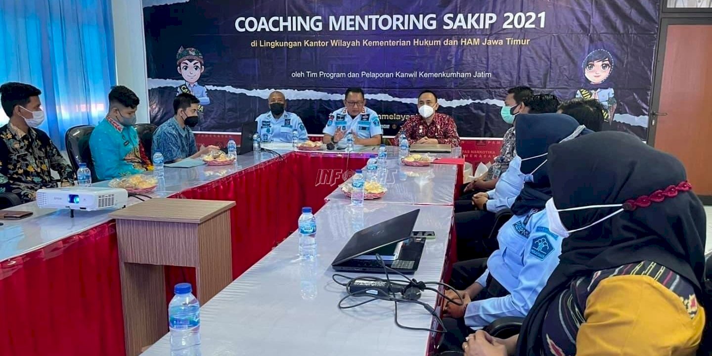 LPN Pamekasan Jadi Tuan Rumah Coaching & Mentoring SAKIP 2021 Kemenkumham Jatim