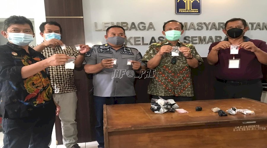 Petugas Lapas Semarang Gagalkan Upaya Penyelundupan Sabu ke Lapas