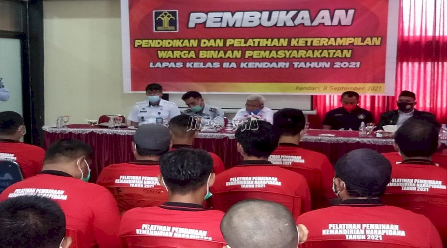 140 WBP Lapas Kendari Dibekali Pelatihan Kemandirian