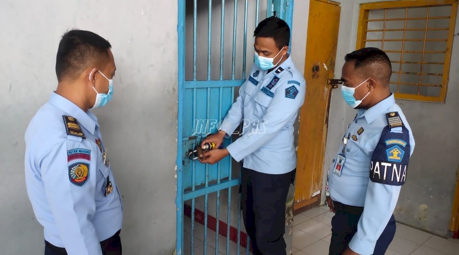 Cegah Pelarian WBP, Rutan Masohi Rutinkan Rolling Gembok