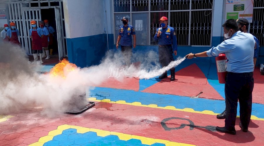 Gandeng Dinas Damkar, Lapas Gelar Pelatihan Penanganan Kebakaran
