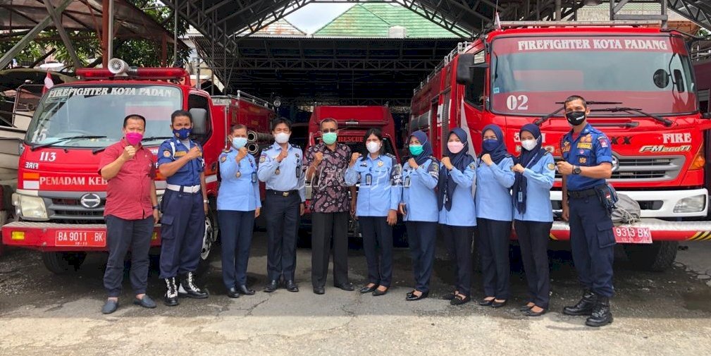 LPP Padang Bersinergi dengan Polsek Koto Tengah, Koramil, dan Dinas Damkar