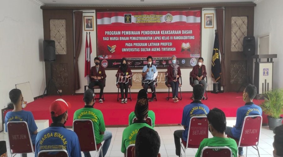 Berantas Buta Aksara, Lapas Rangkasbitung Gandeng Mahasiswa Untirta