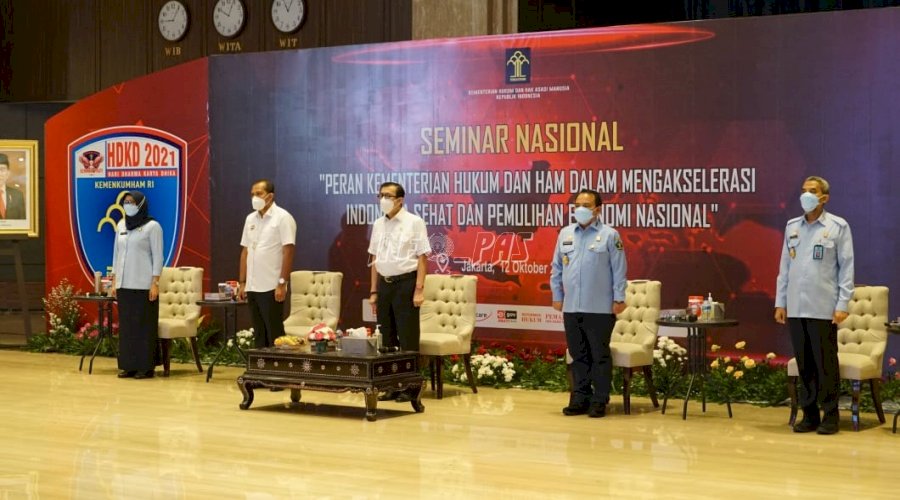 Kementerian Hukum dan HAM Dukung Akselerasi Indonesia Sehat dan Pemulihan Ekonomi Nasional