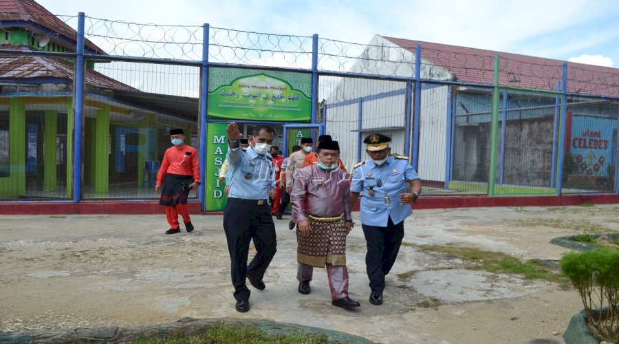 Pantau Tembok Roboh, Lapas Sarolangun Kedatangan Gubernur Jambi