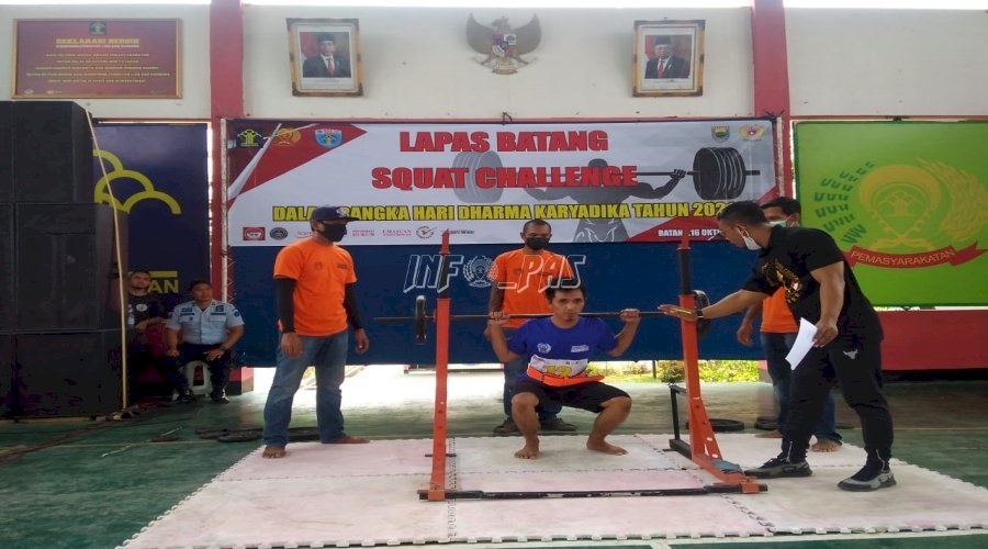 Rutan Batang Gelar Lomba Angkat Berat WBP