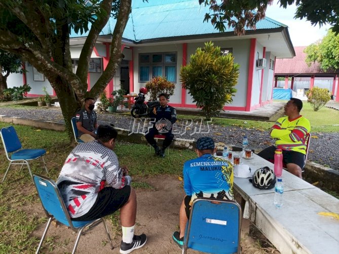 Sambil Berolahraga, Plt. Kadivpas Maluku Pantau Keamanan UPT