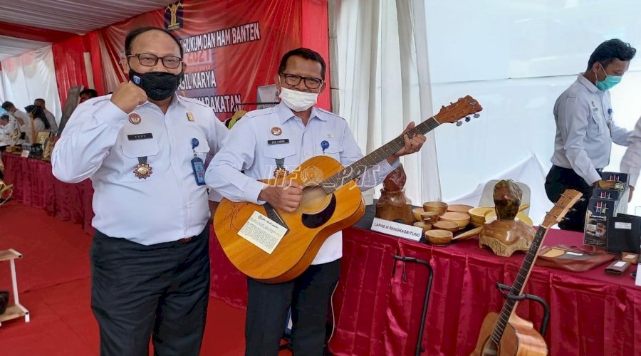 Produk WBP Lapas Rangkasbitung Mejeng di Legal Expo Kanwil Banten
