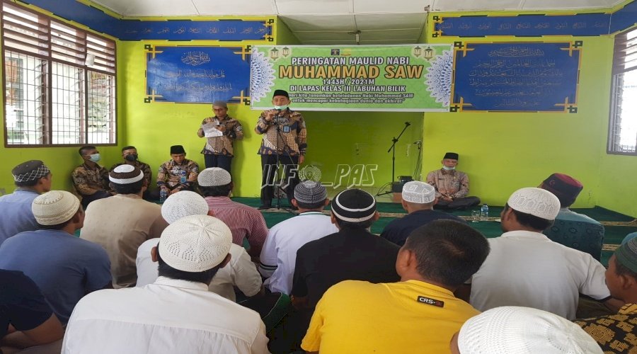 Salawat & Doa Bersama Bergema dalam Peringatan Maulid Nabi di Lapas Labuhan Bilik