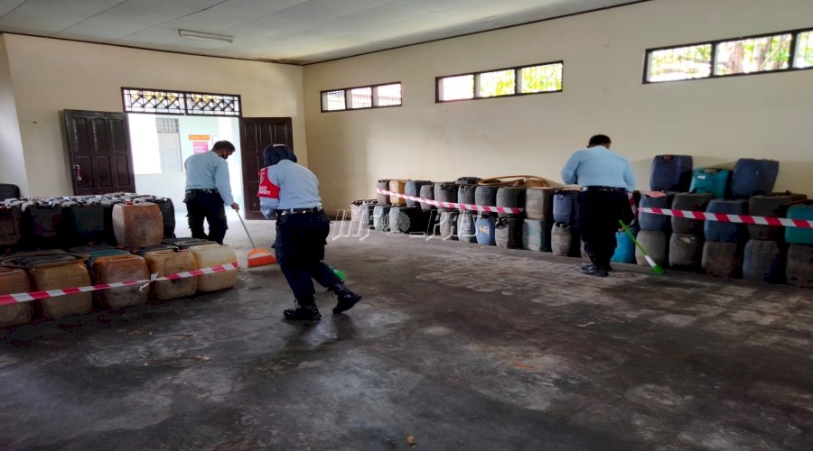 Tim Adpel Rupbasan Palangka Raya Lakukan Pengecekan Gudang Berbahaya
