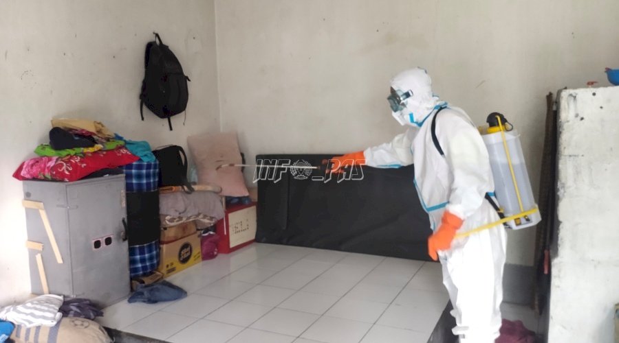 Rutan Masohi Kembali Lakukan Penyemprotan Disinfektan 