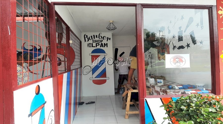 Dukung Minat & Bakat WBP, Lapas Ambon Bangun Barbershop eLPam
