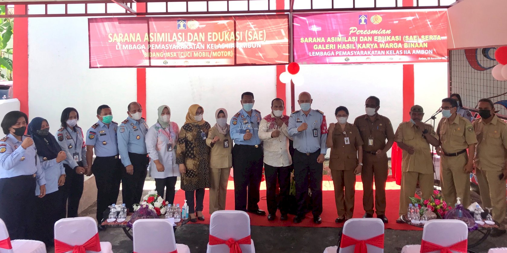 Lapas Ambon Resmikan Sarana Asimilasi dan Edukasi WBP