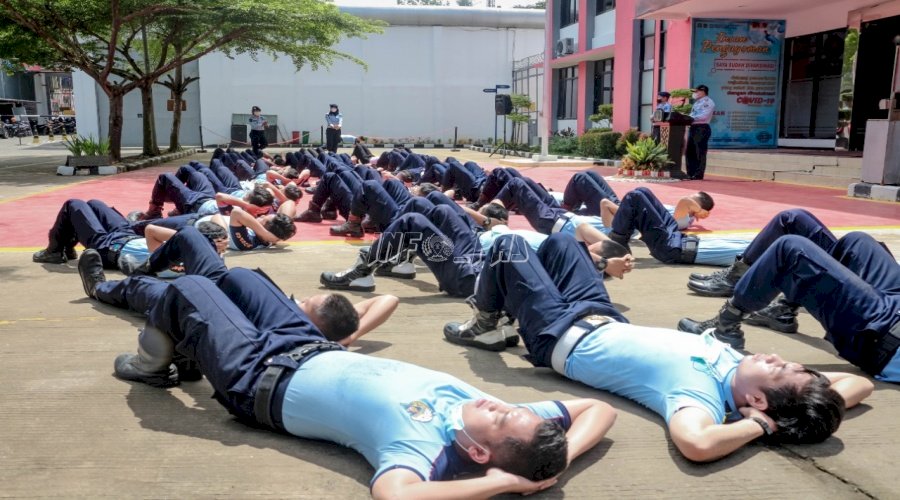 Mantapkan Tusi Pemasyarakatan, Plt. Karutan Depok Pimpin Pembinaan FMD