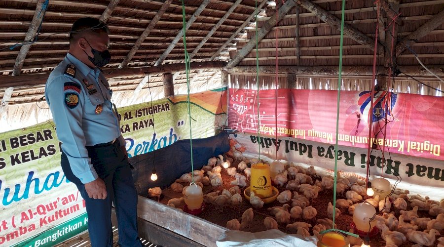 Lapas Palangka Raya Ternakkan 200 Anakan Ayam Pedaging