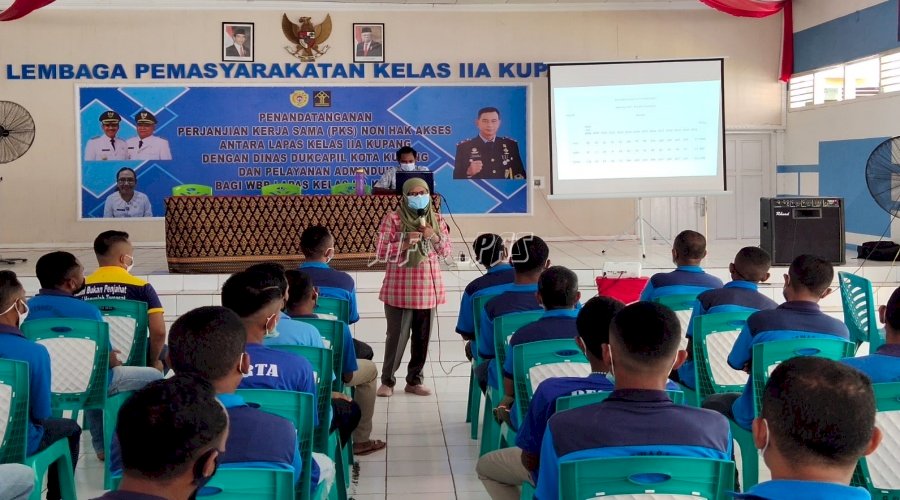 WBP Lapas Kupang Ikuti Mobile VCT bersama KPAD Kupang