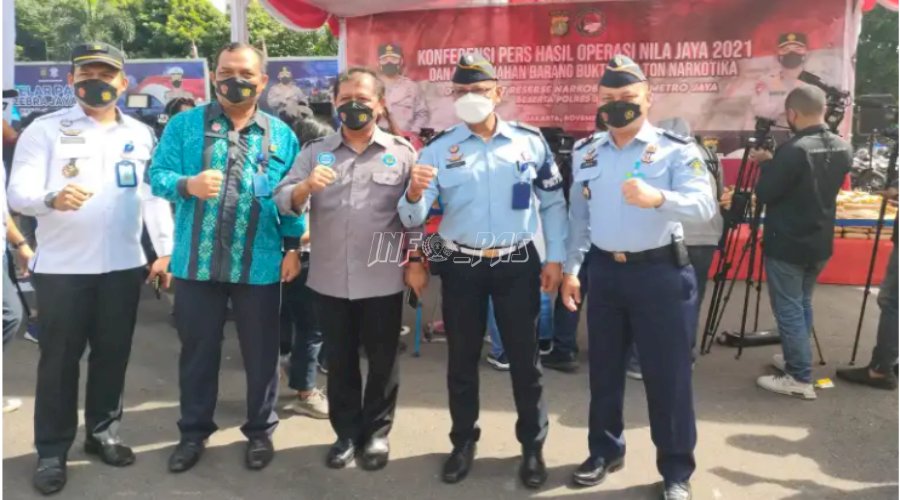 LPN Jakarta Hadiri Pemusnahan Narkotika 1,74 Ton di Polda Metro Jaya
