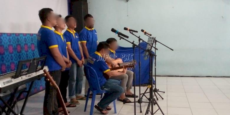 Sambut Natal, Lapas Tenggarong Gelar Lomba Vocal Group