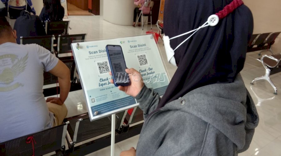 Lapas Jember Mulai Berlakukan Pindai Kode QR