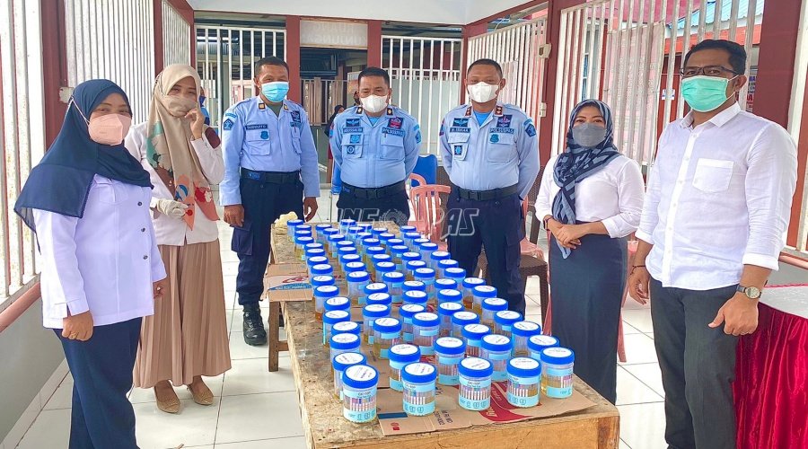 Rutan & BNNK Sinjai Gelar Tes Urine bagi Petugas & WBP