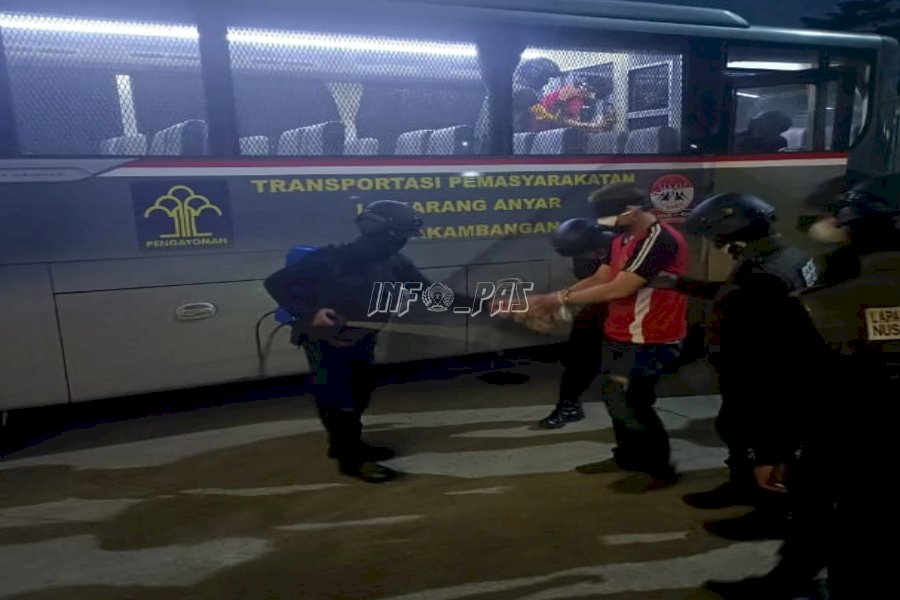 Narapidana Lapas Medan Dipindahkan ke Lapas Super Maximum Security, Nusakambangan 