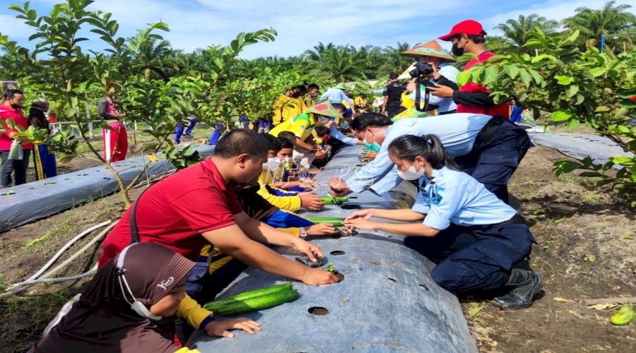 Jadi Sarana Edukasi, Agrowisata Lapas Sukamara Diserbu Puluhan Siswa Sekolah