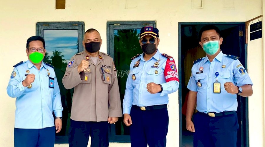 Karutan Masohi dan Tim PORA Kanwil Maluku Kunjungi Polsek Waipia 