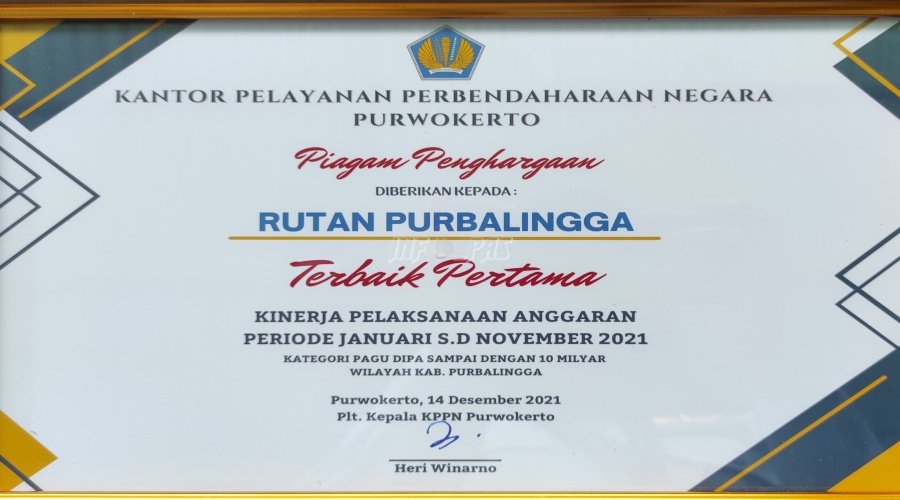Rutan Purbalingga, Peringkat I IKPA di Lingkungan KPPN Purwokerto