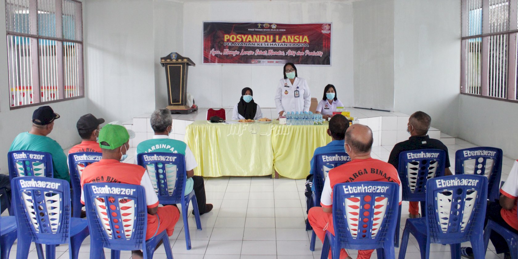 Peduli Kesehatan WBP, Rutan Ambon Adakan Posyandu Lansia