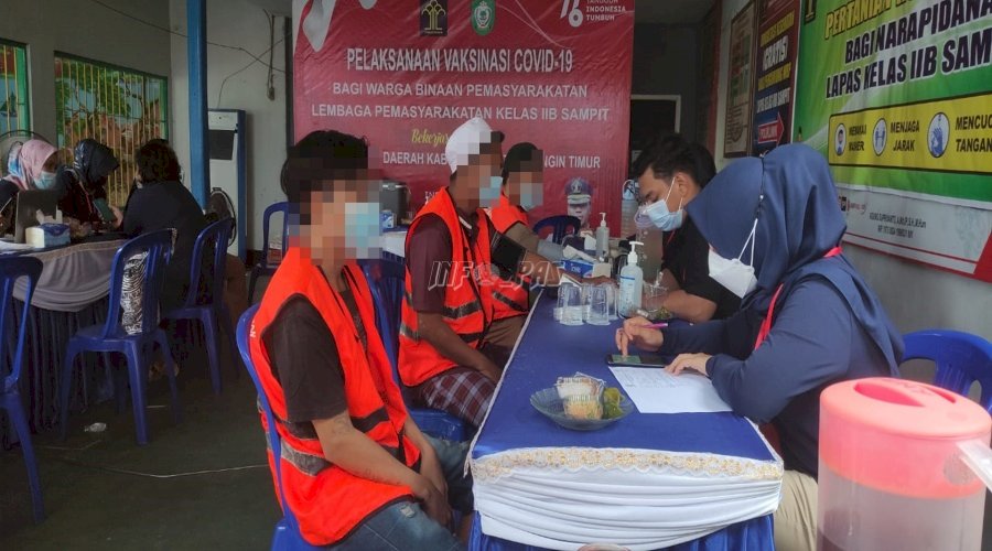 Lapas Sampit Kembali Gelar Vaksinasi COVID-19 bagi WBP